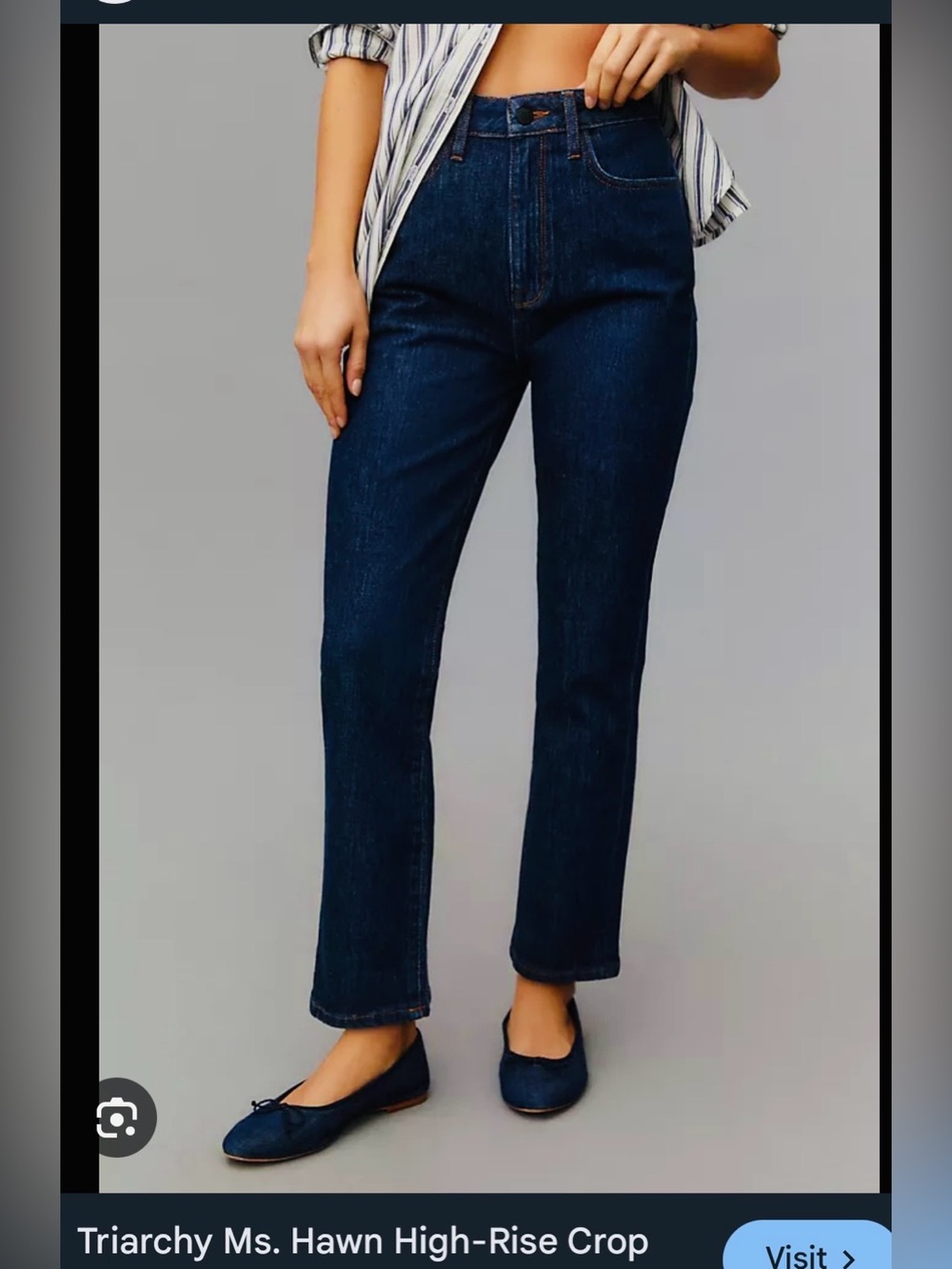 NWT Triarchy Organic Cotton minimal Natural Stretch Straight Leg Jeans Indigo